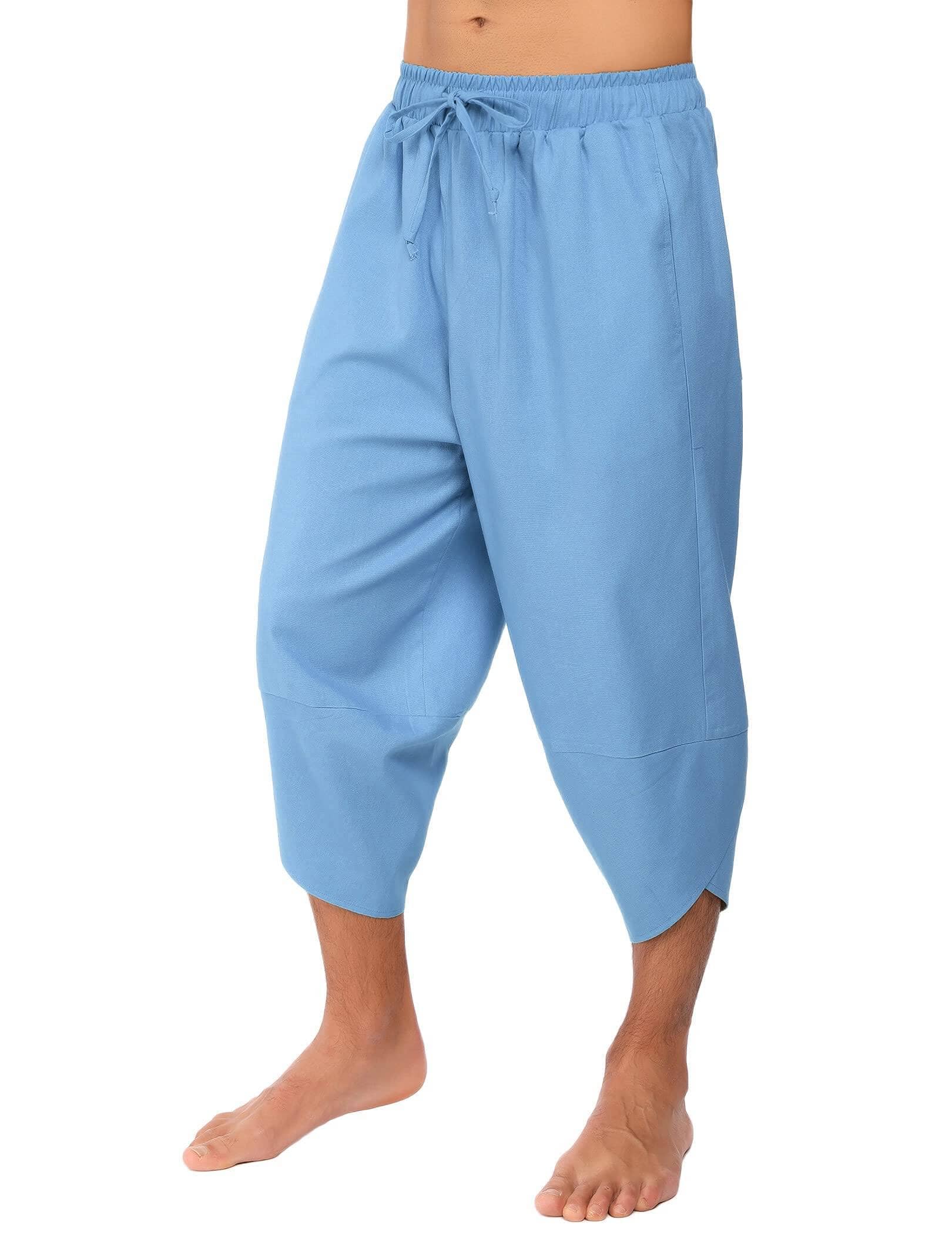 Leinen Stil 3/4 Shorts Yoga Hose
