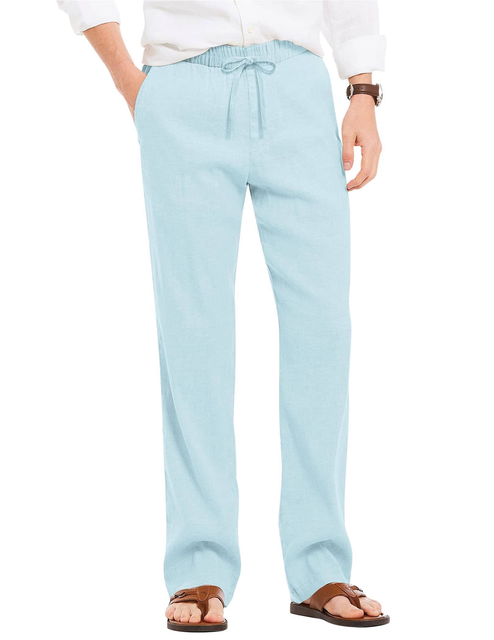 Leinen Stil Strand Yoga Hose