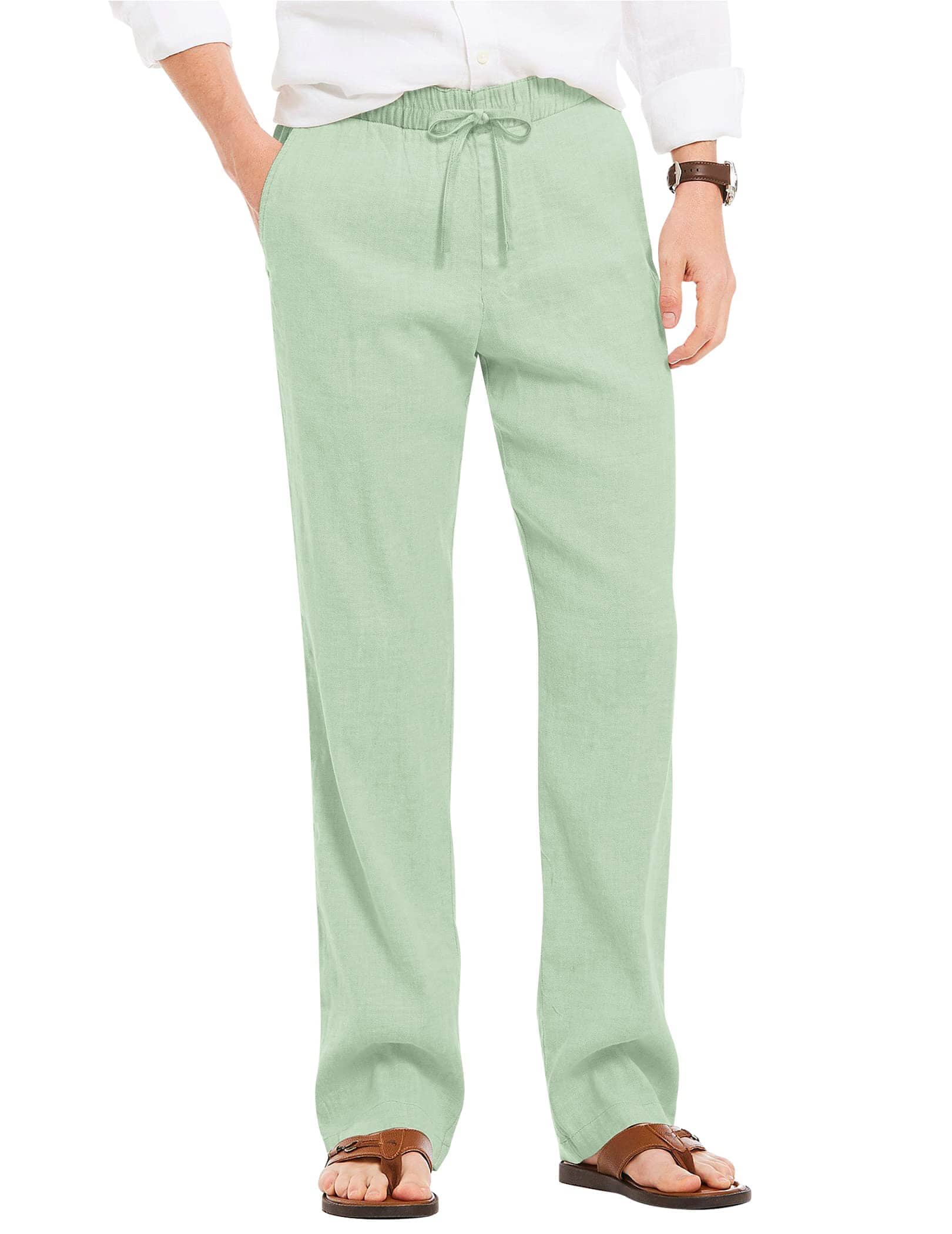 Leinen Stil Strand Yoga Hose