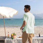 Baumwolle Leinen Stil Hemd Sommer Hemd (US Only)