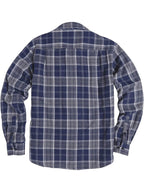 Lined Flannel Plaid Lang Ärmel Hemd