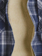Lined Flannel Plaid Lang Ärmel Hemd