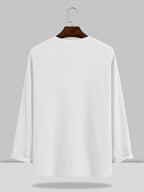 Small V-neck Lang-sleeved Hemd