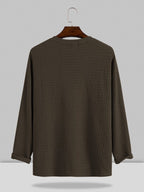 Small V-neck Lang-sleeved Hemd