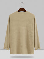 Small V-neck Lang-sleeved Hemd