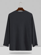 Small V-neck Lang-sleeved Hemd
