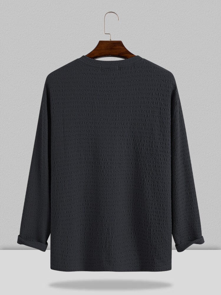 Small V-neck Lang-sleeved Hemd