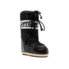 Moon Stiefel Icon Schwarz Nylon Stiefel Invernali Impermeabili