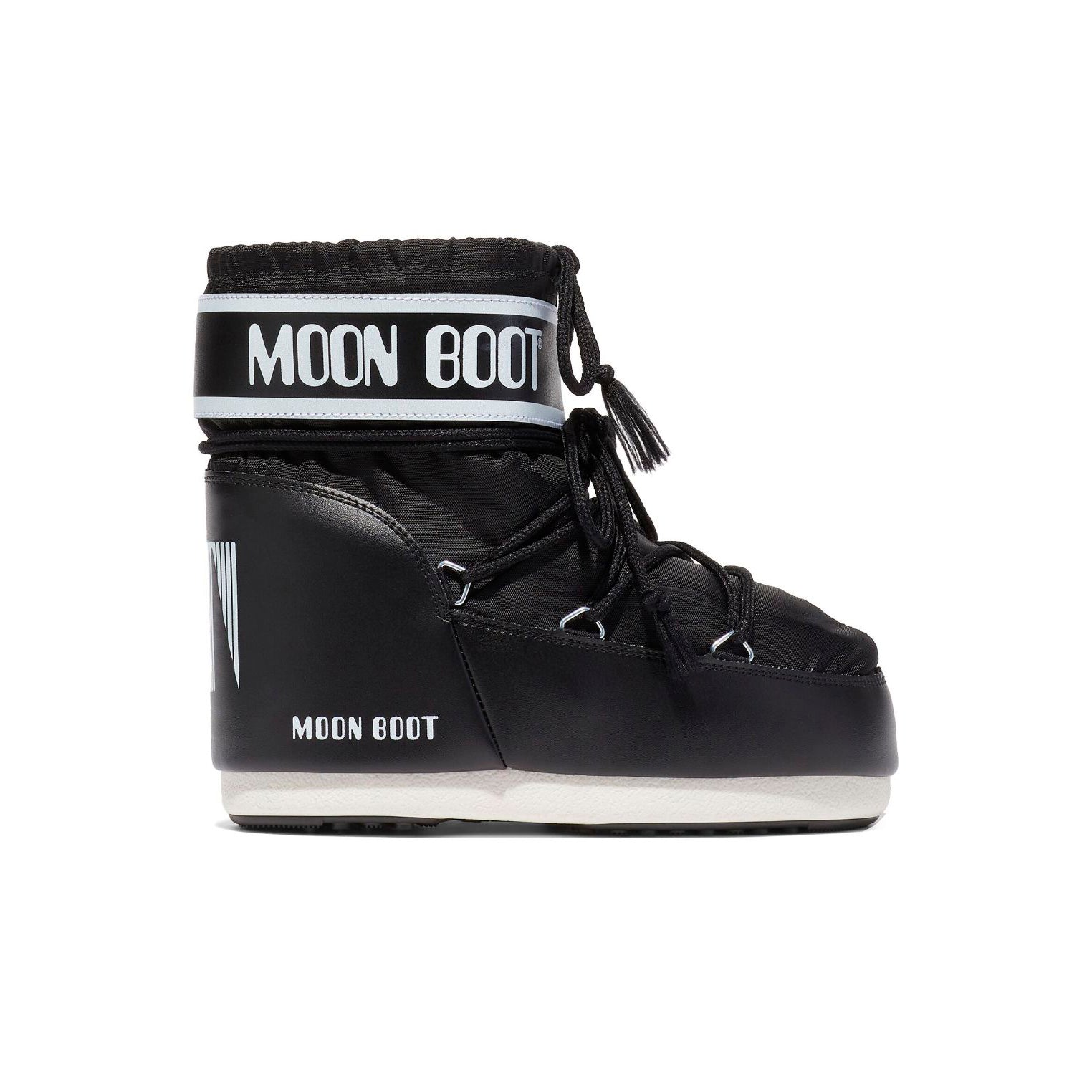 Moon Stiefel Icon Low Schwarz in Nylon Stiefel Invernali Low