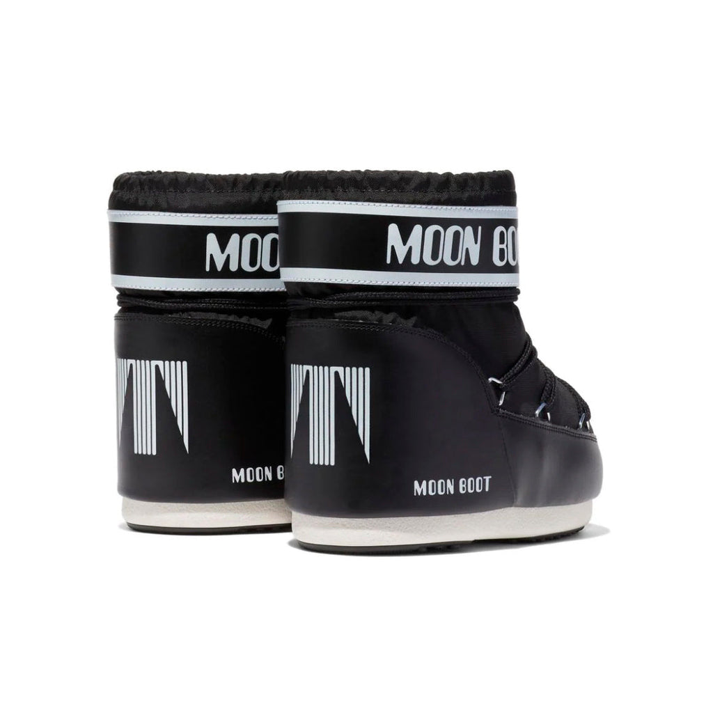 Moon Stiefel Icon Low Schwarz in Nylon Stiefel Invernali Low