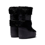 Moon Stiefel Icon Schwarz mit Pelliccia Sintetica Stiefel Invernali