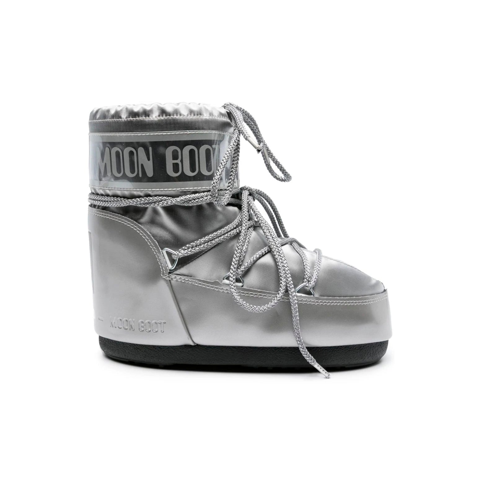 Moon Stiefel Icon Low Silber Metallizzato Stiefel Invernali Lucidi