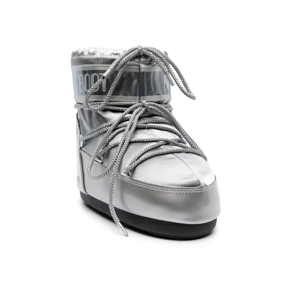Moon Stiefel Icon Low Silber Metallizzato Stiefel Invernali Lucidi
