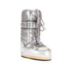 Moon Stiefel Icon Silber Metallizzato in Vinile Stiefel Invernali