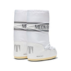 Moon Stiefel Icon Weiß in Nylon Impermeabile Stiefel Invernali