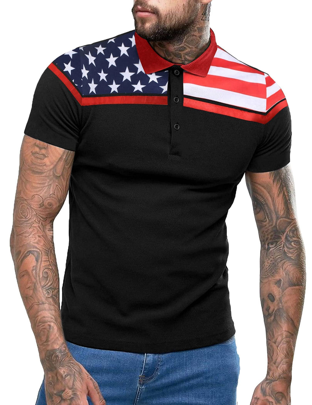 American Flag Polo Hemd (US Only)