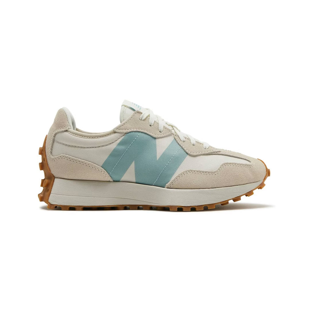New Balance 327 Schuhe Damen Beige und Hellblau Casual Retro Elegant