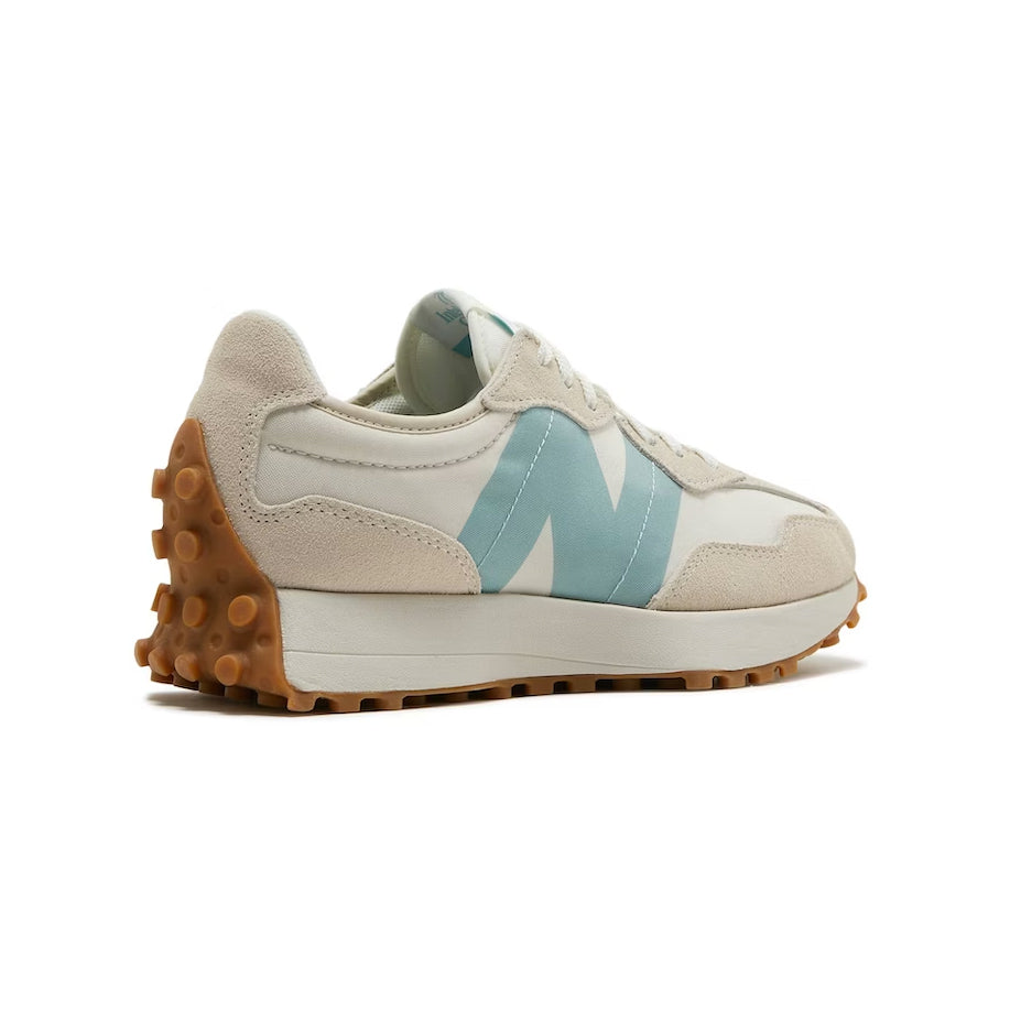 New Balance 327 Schuhe Damen Beige und Hellblau Casual Retro Elegant