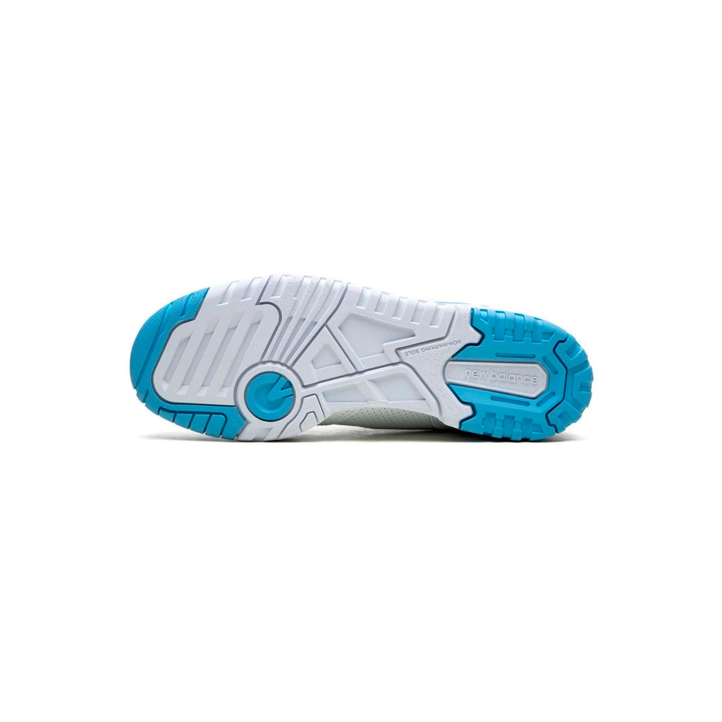 New Balance 550 Schuhe Herren Weiß und Hellblau University Retro Sportive