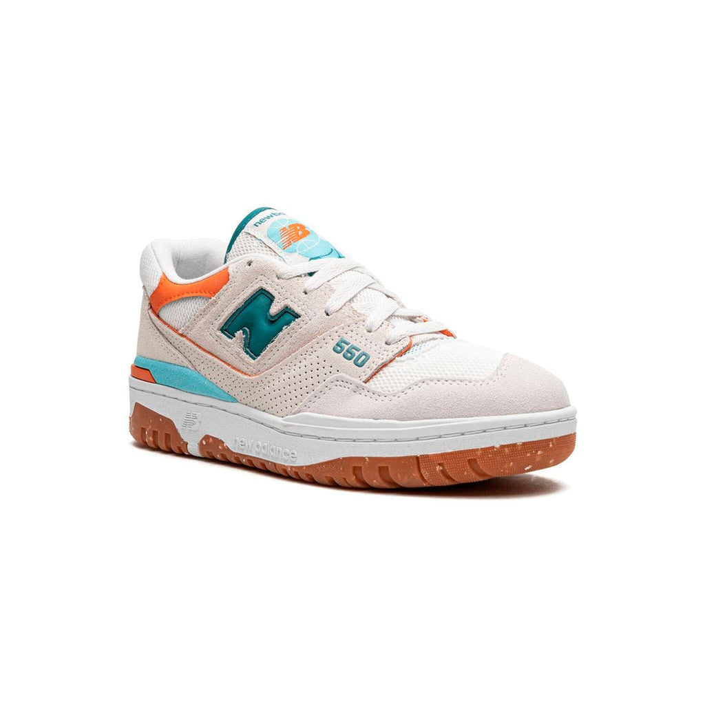 New Balance 550 Schuhe Herren Beige Orange und Grün Retro Sportive