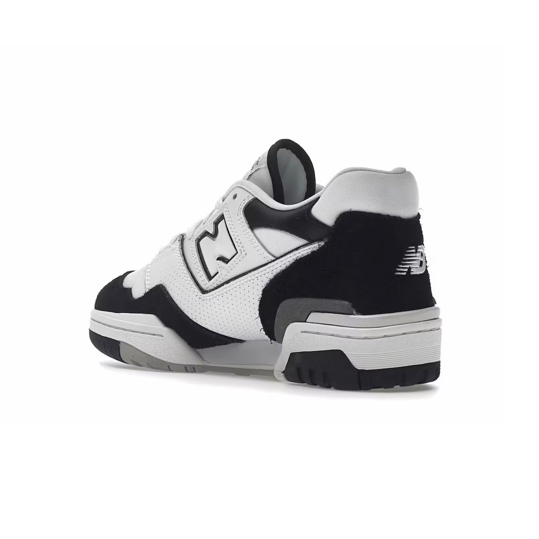 New Balance 550 Schuhe Herren Weiß Schwarz und Grau Stil Retro Sportivo
