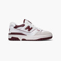 New Balance 550 Schuhe Herren Weiß und Bordeaux Stil Retro Basket