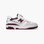 New Balance 550 Schuhe Herren Weiß und Bordeaux Stil Retro Basket