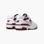 New Balance 550 Schuhe Herren Weiß und Bordeaux Stil Retro Basket