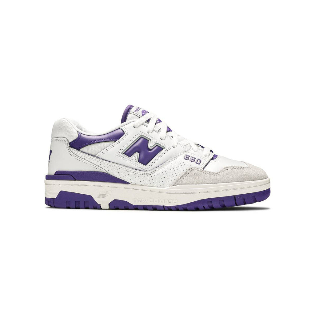 New Balance 550 Schuhe Herren Weiß und Violett Retro Sportive