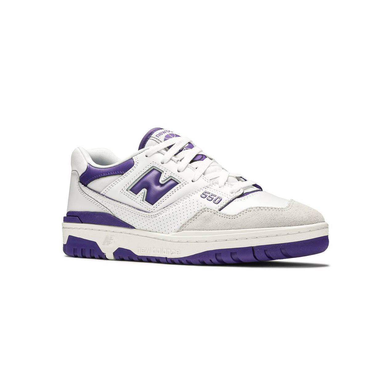 New Balance 550 Schuhe Herren Weiß und Violett Retro Sportive