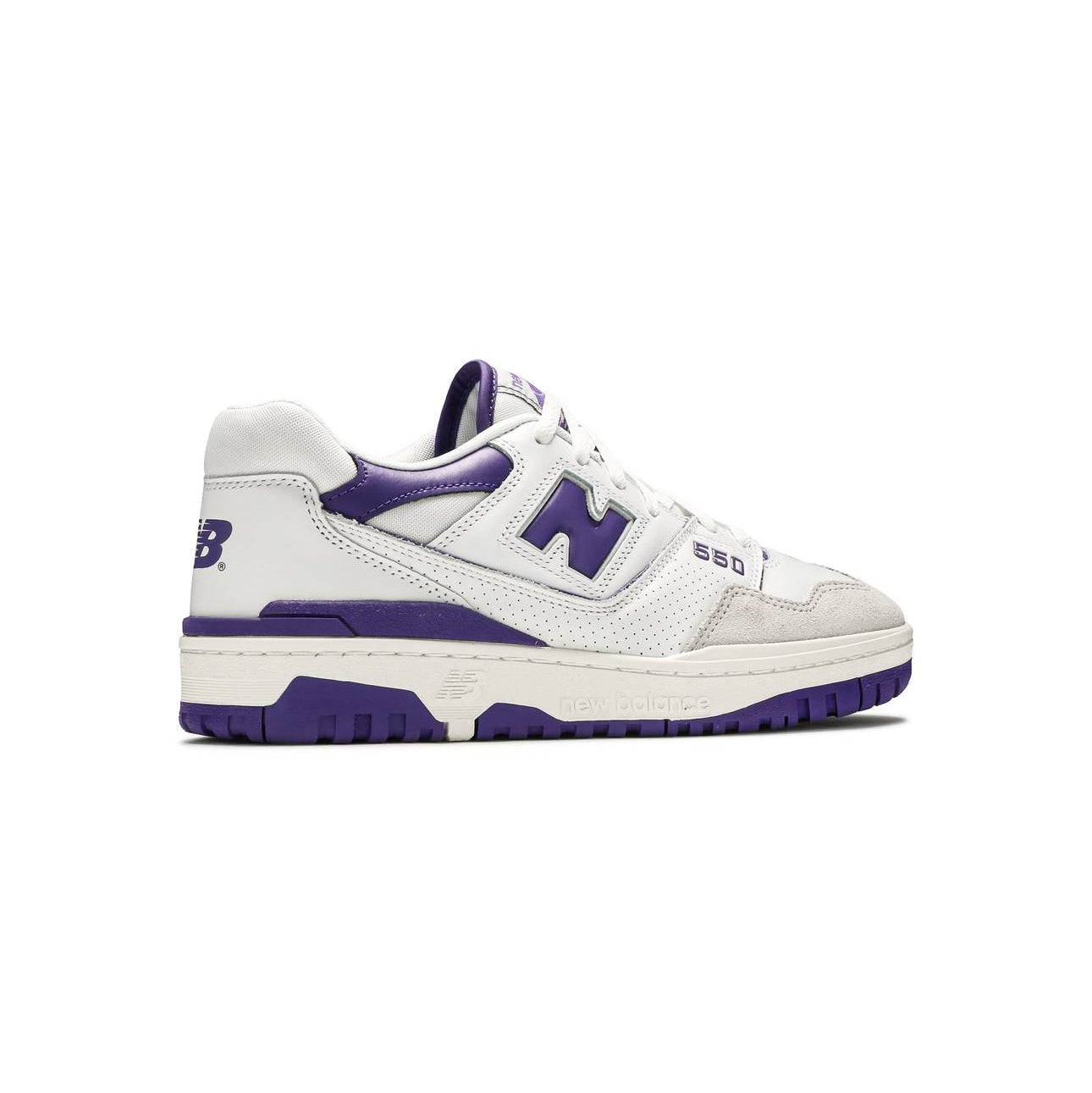 New Balance 550 Schuhe Herren Weiß und Violett Retro Sportive