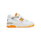 New Balance 550 Schuhe Herren Weiß und Orange Vibrante Retro Sportive