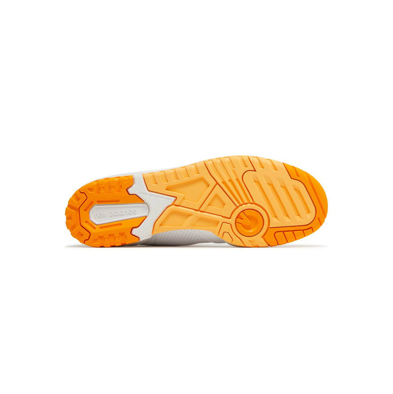 New Balance 550 Schuhe Herren Weiß und Orange Vibrante Retro Sportive