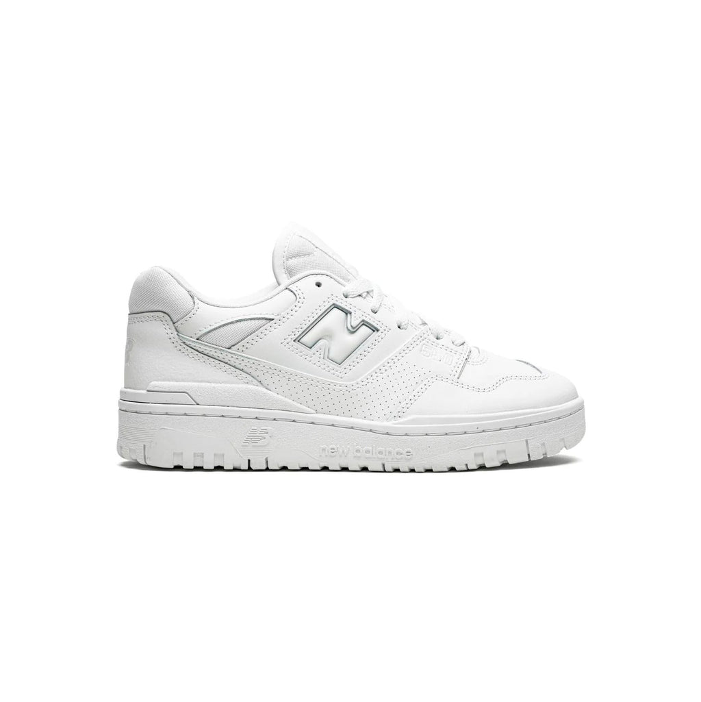 New Balance 550 Schuhe Herren Total Weiß in Leder Casual Retro