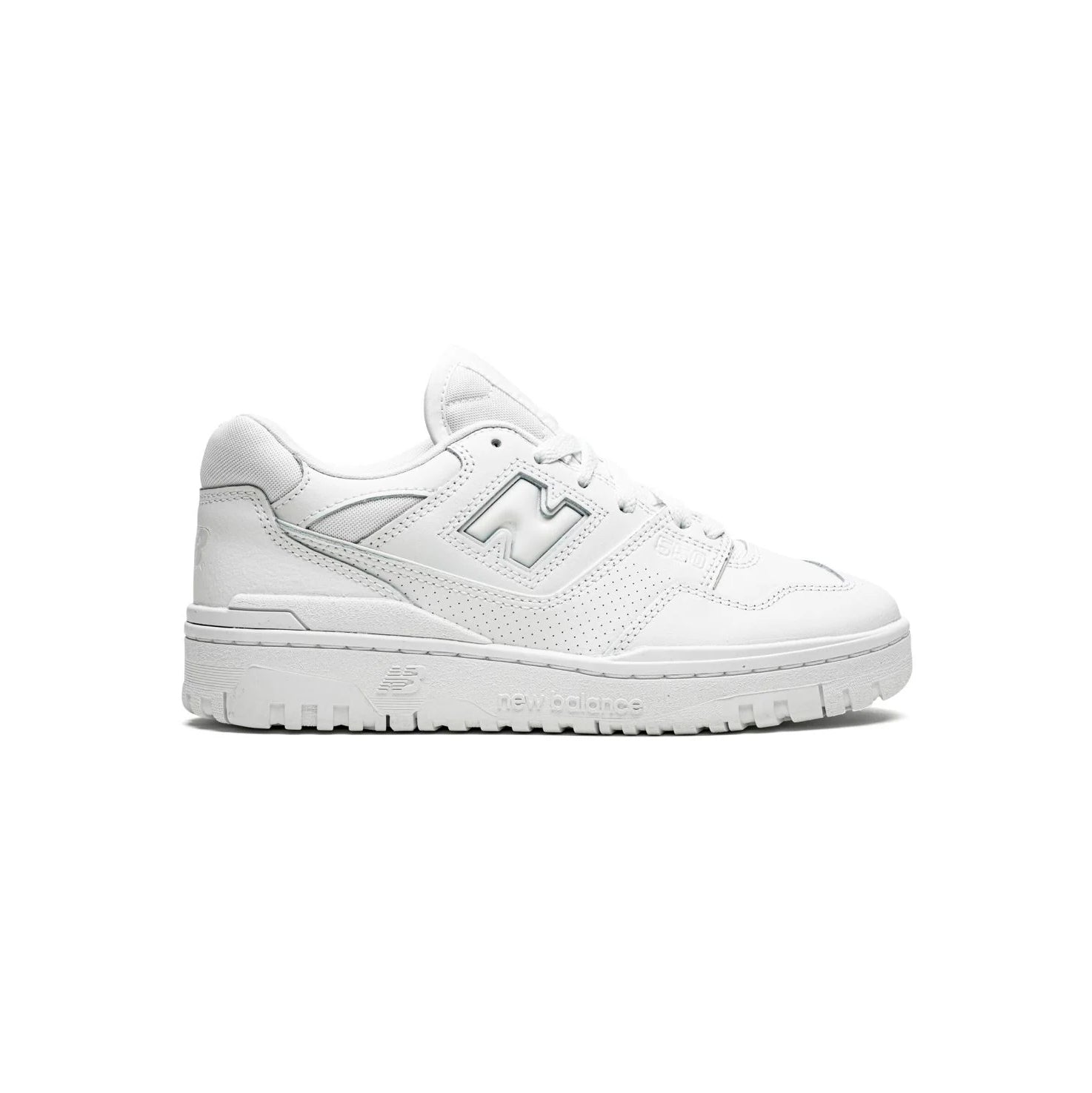 New Balance 550 Schuhe Herren Total Weiß in Leder Casual Retro