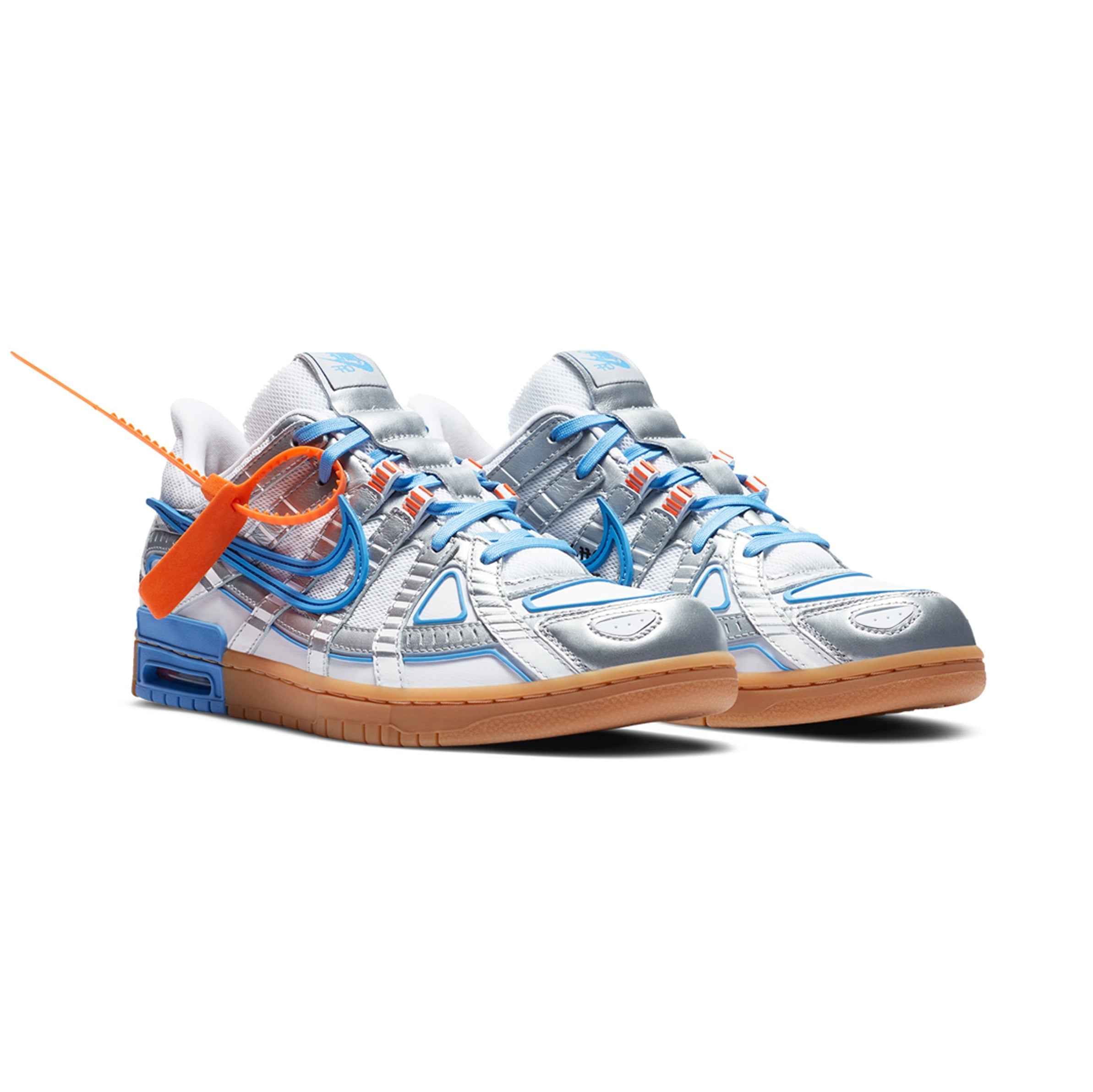 Nike Air Rubber Dunk Off-Weiß Silber Blau Sneaker Exklusiv