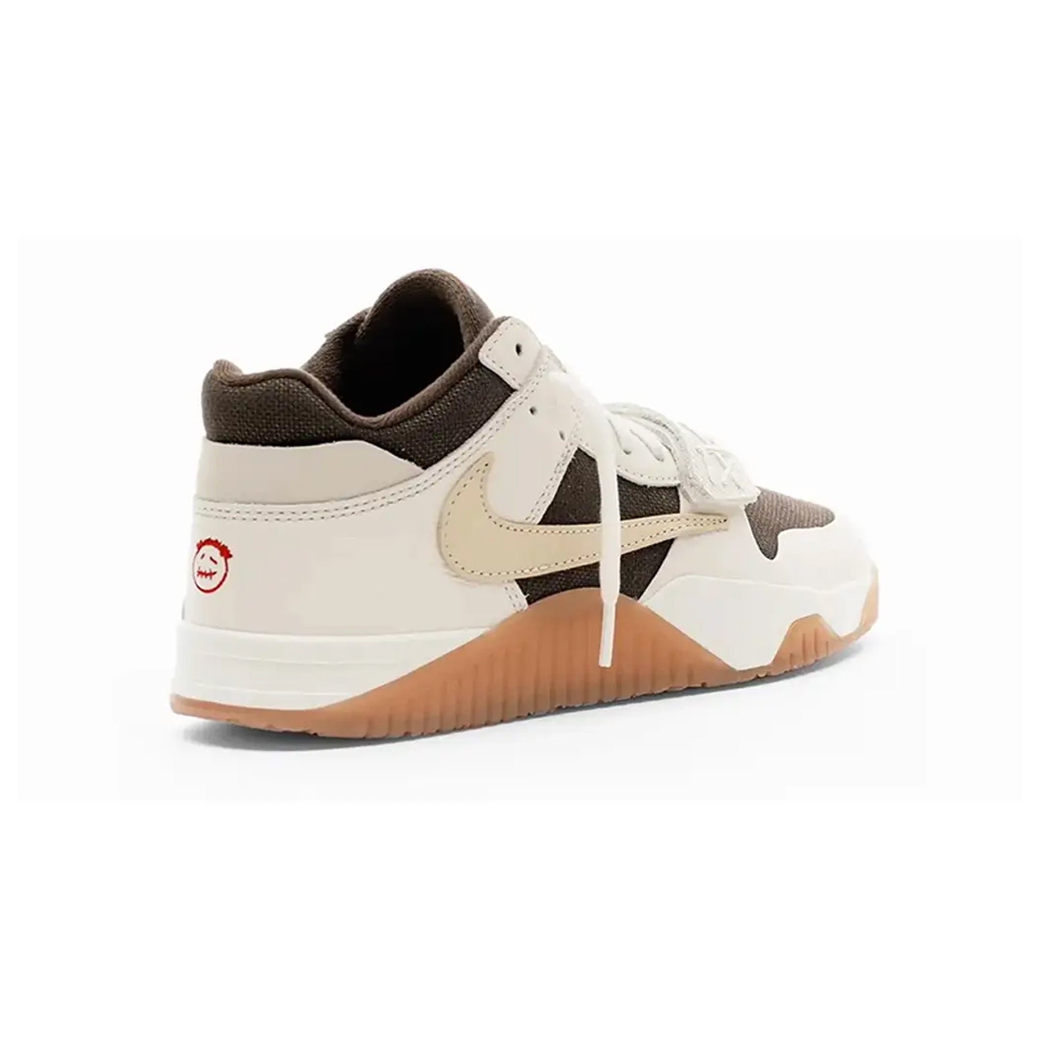 Nike Jordan Jumpman Jack Low x Travis Scott Sail Braun Weiß