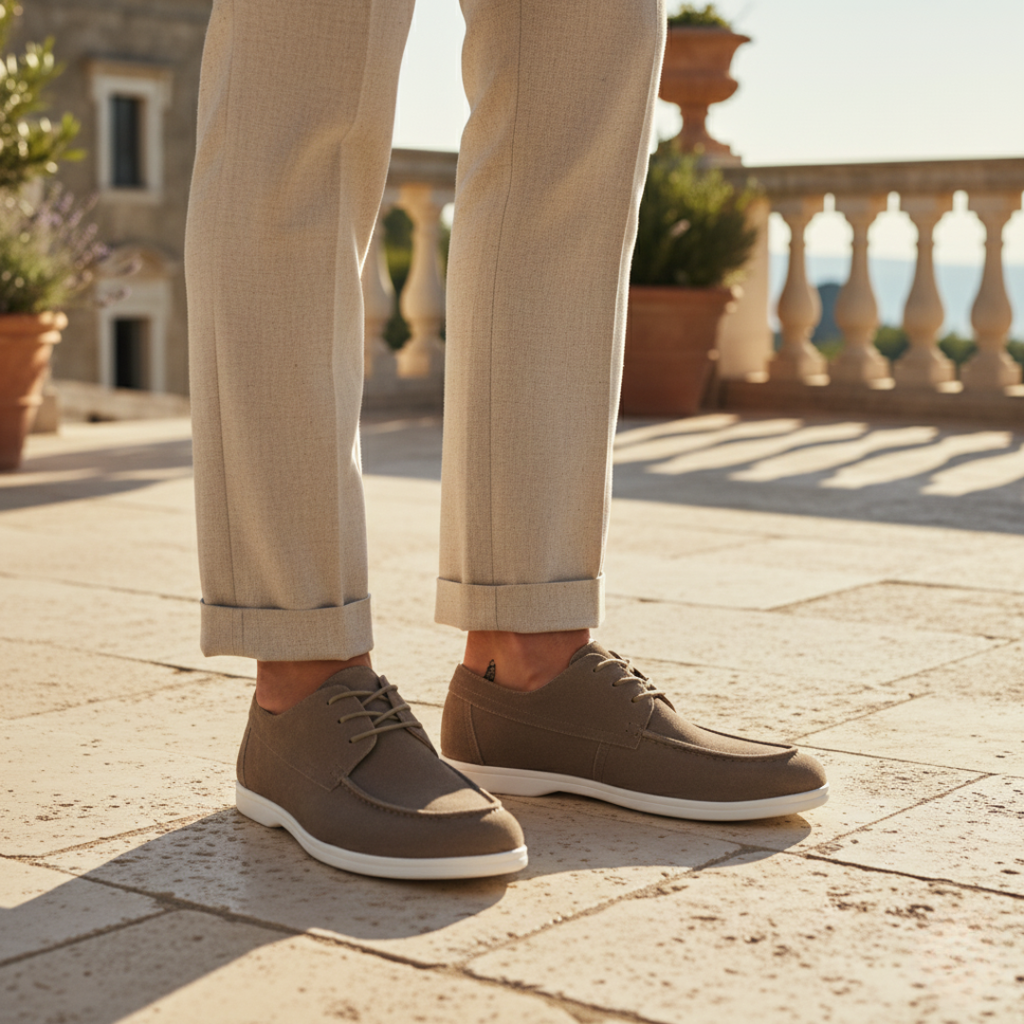 Premium Wildleder-Schnürschuhe