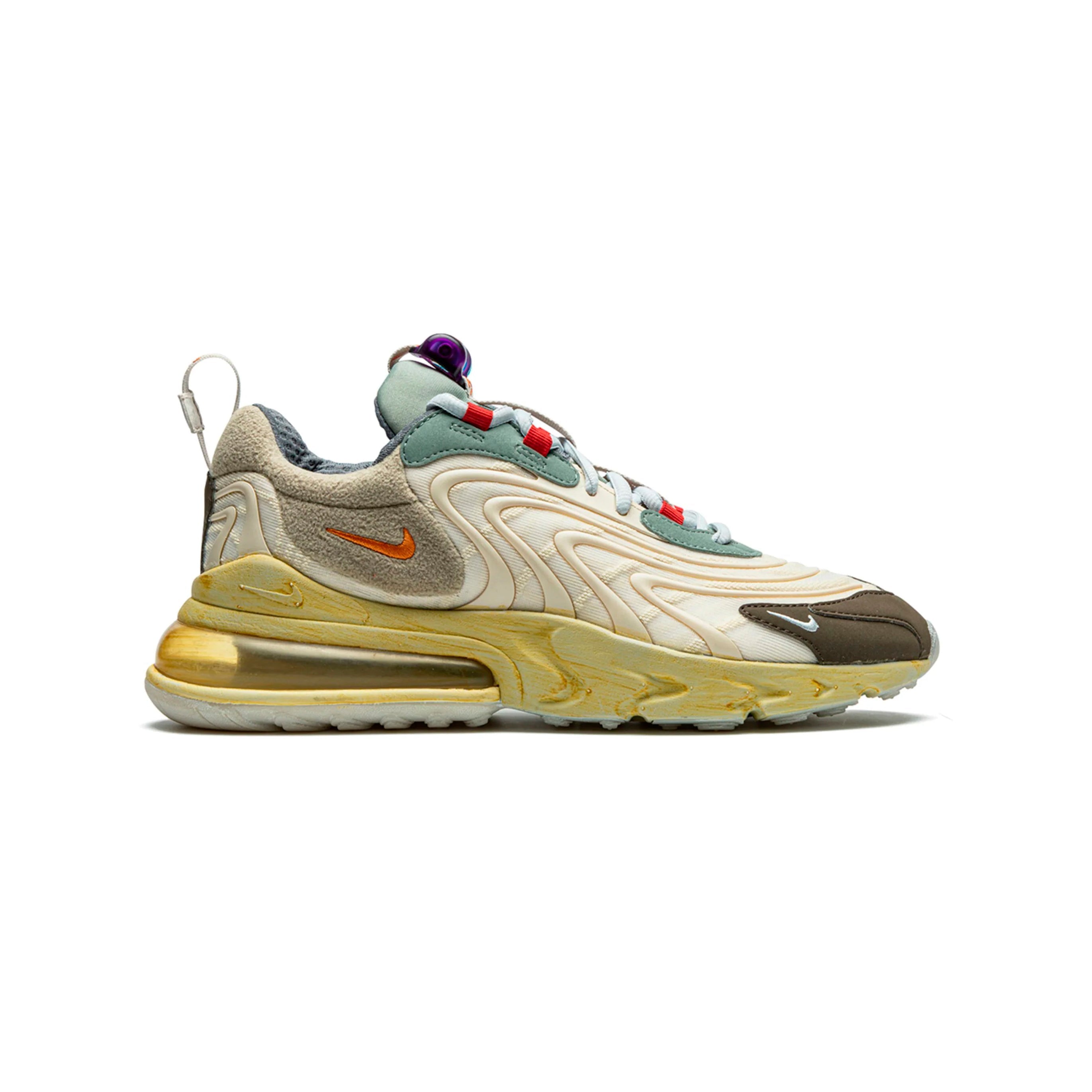 Nike Air Max 270 React Cactus Trails Travis Scott Beige und Gelb