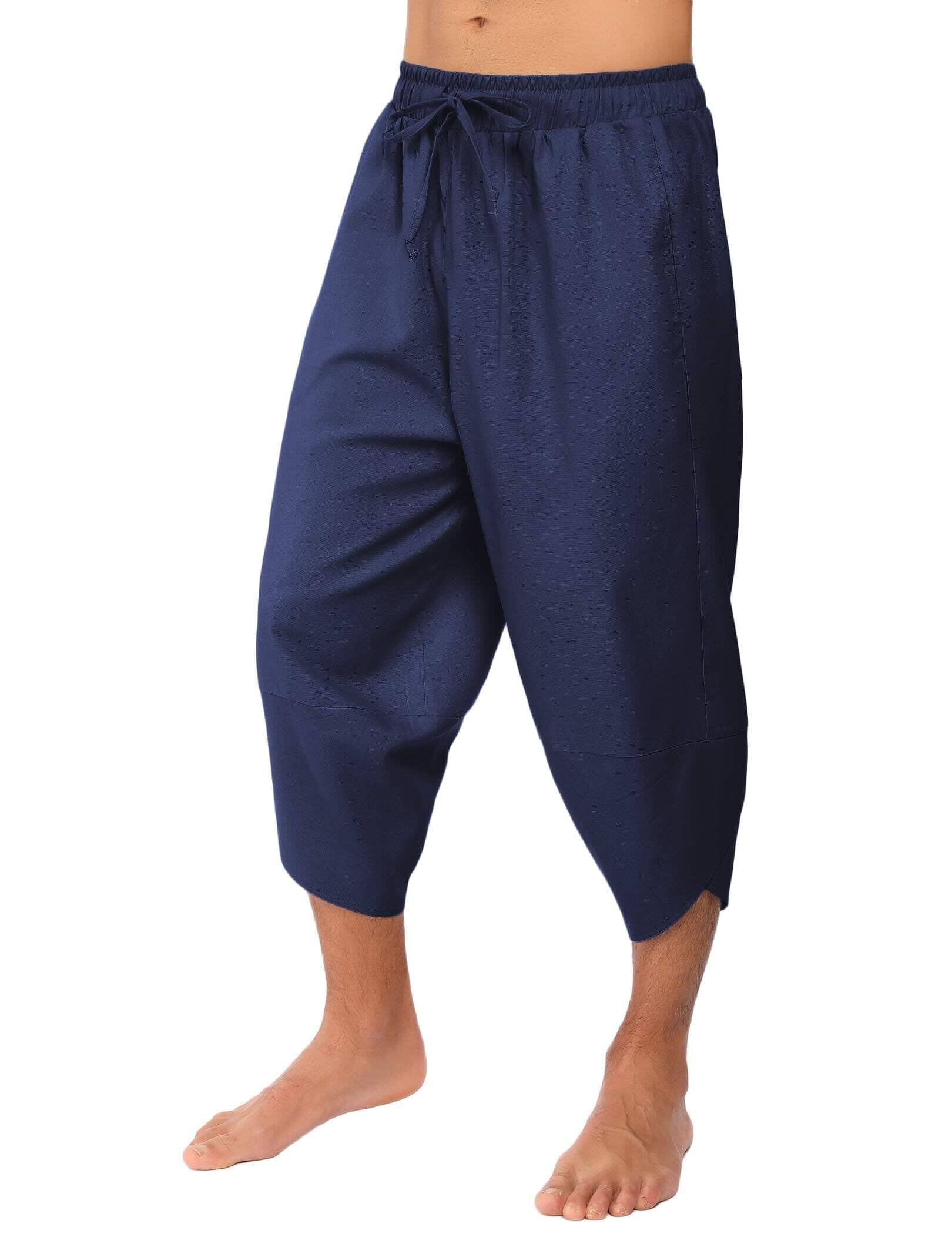 Leinen Stil 3/4 Shorts Yoga Hose