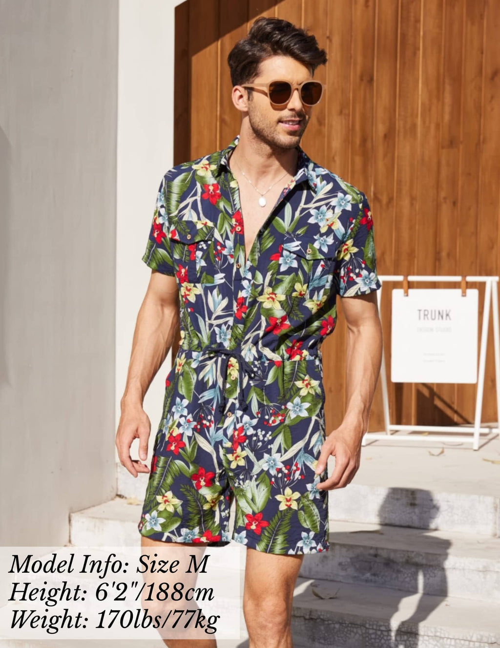 Blumen One Teil Hawaii Jumpsuit (US Only)