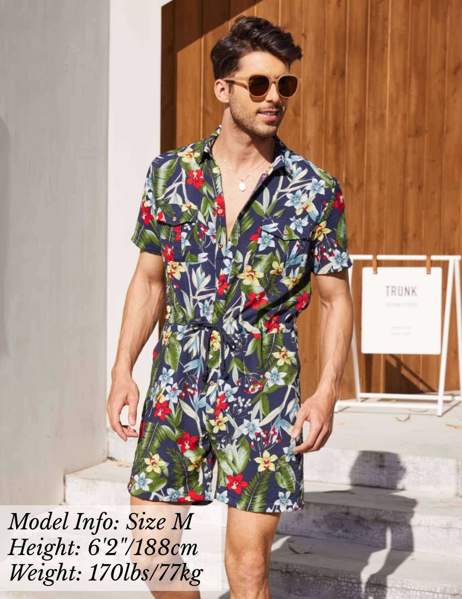 Blumen One Teil Hawaii Jumpsuit (US Only)