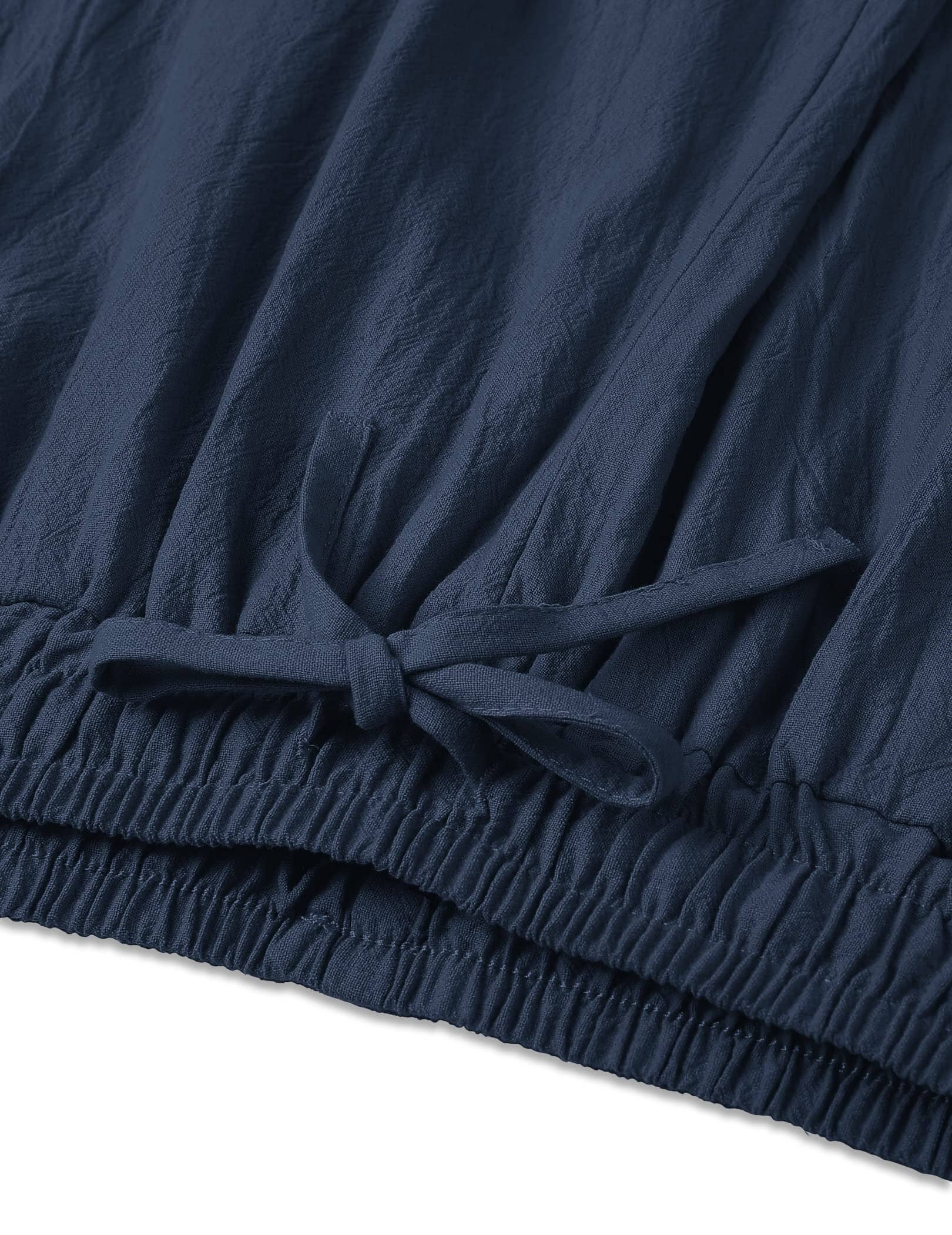Baumwolle Leinen Stil Lockere Yoga Hose