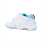 Off-Weiß Out Of Office Sneaker Leder Weiß und Blau Iridescenti Herren