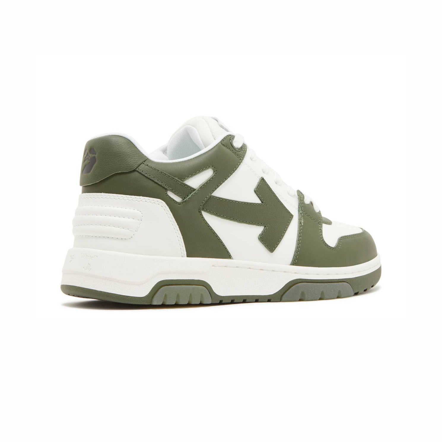 Off-Weiß Out Of Office Sneaker Leder Weiß und Khaki Herren