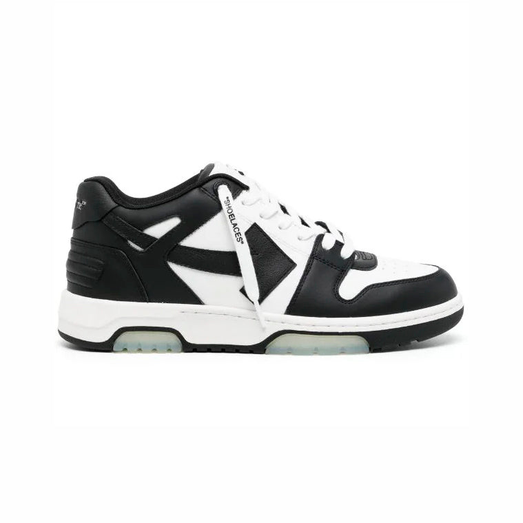 Off-Weiß Out Of Office Sneaker Leder Weiß und Schwarz Herren