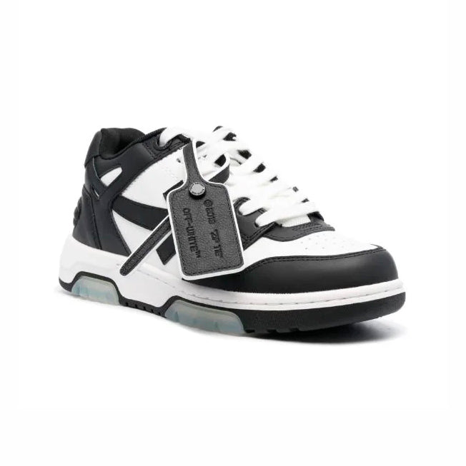 Off-Weiß Out Of Office Sneaker Leder Weiß und Schwarz Herren
