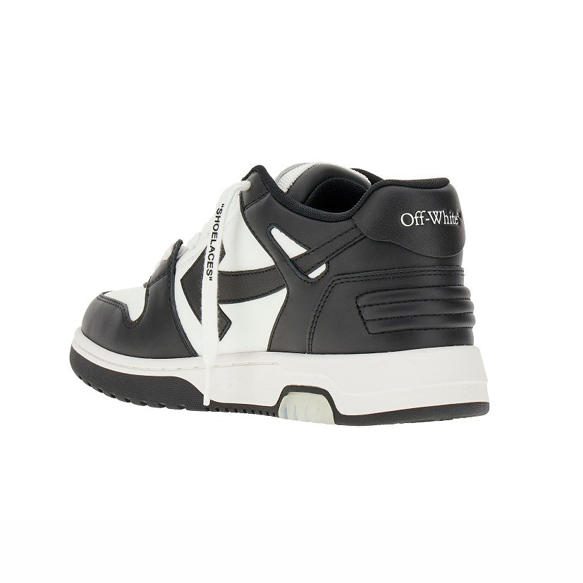Off-Weiß Out Of Office Sneaker Leder Weiß und Schwarz Herren