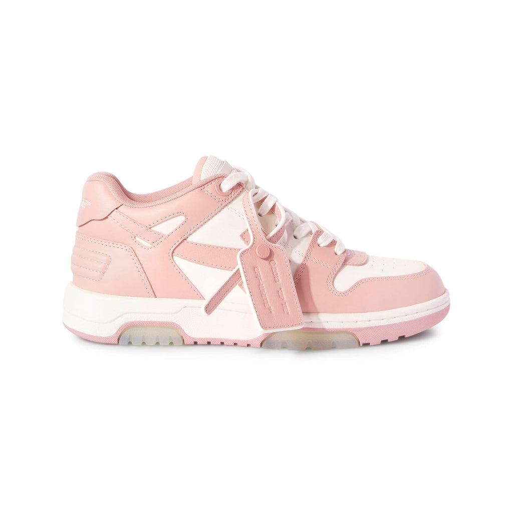Off-Weiß Out Of Office Sneaker Leder Rosa und Weiß Herren