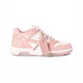 Off-Weiß Out Of Office Sneaker Leder Rosa und Weiß Herren